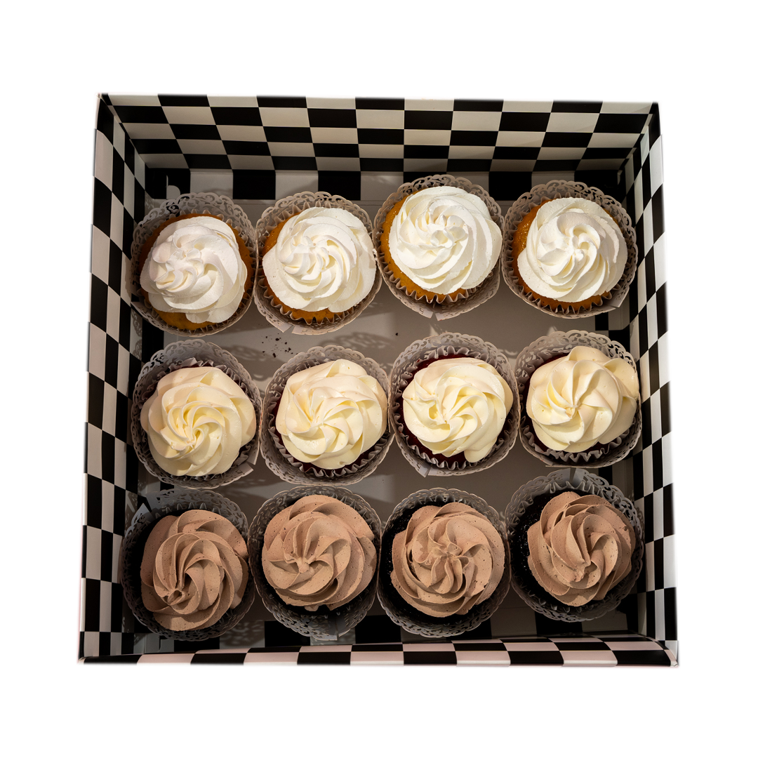 Assorted cup cake box