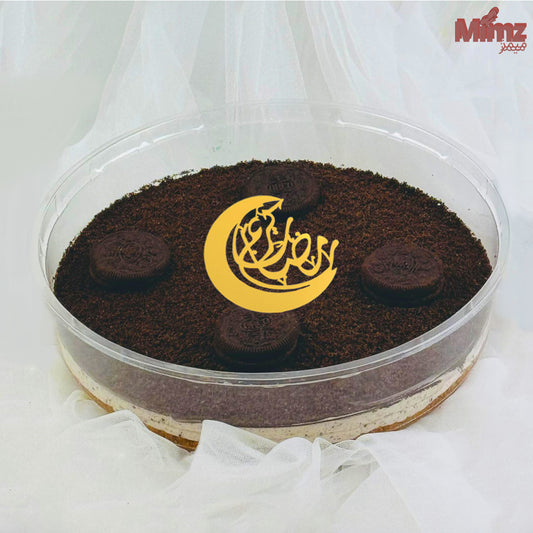 Oreo chilled cheese cake with Ramadan Topper