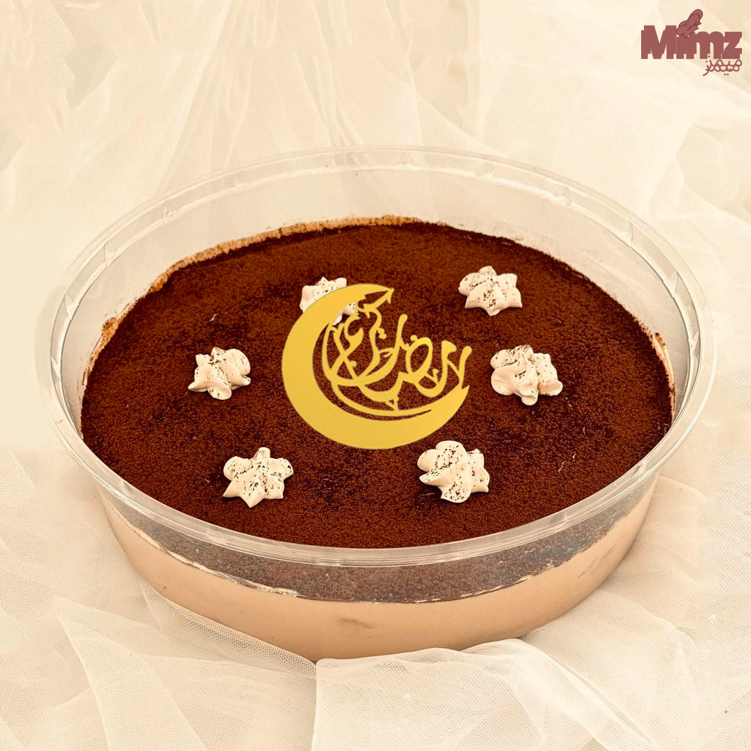 Tiramisu Cake with Ramadan Topper